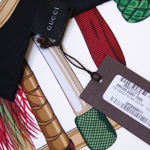 Gucci Equestrian Silk Scarf Wrap - Picture 6 of 8